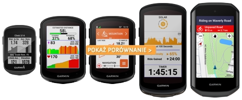 Porównanie liczników rowerowych Garmin serii Edge