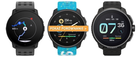 Porównanie zegarków Suunto 9 Peak Pro, Race S i Race