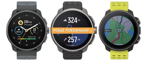 Porównanie zegarków Suunto Race S Titanium, Race Titanium i Vertical